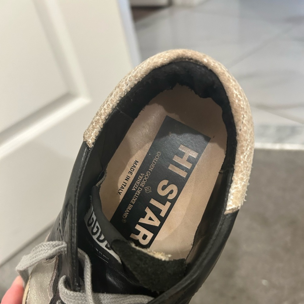 Golden Goose Women's Black and Gray Sneakers - Picture 5 of 10
